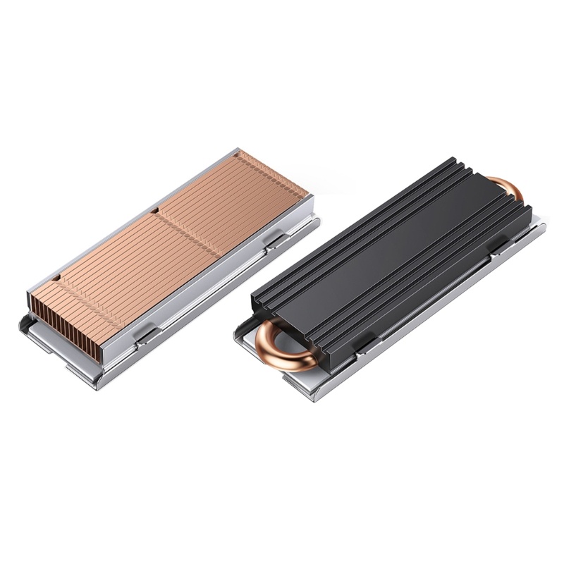 Zzz Untuk M2 NVMe SSD Heatsink M22280Hard Disk Heat Sink Radiator Tembaga Murni Thermal Pad Untuk Desktop- PC HDD Pendingin