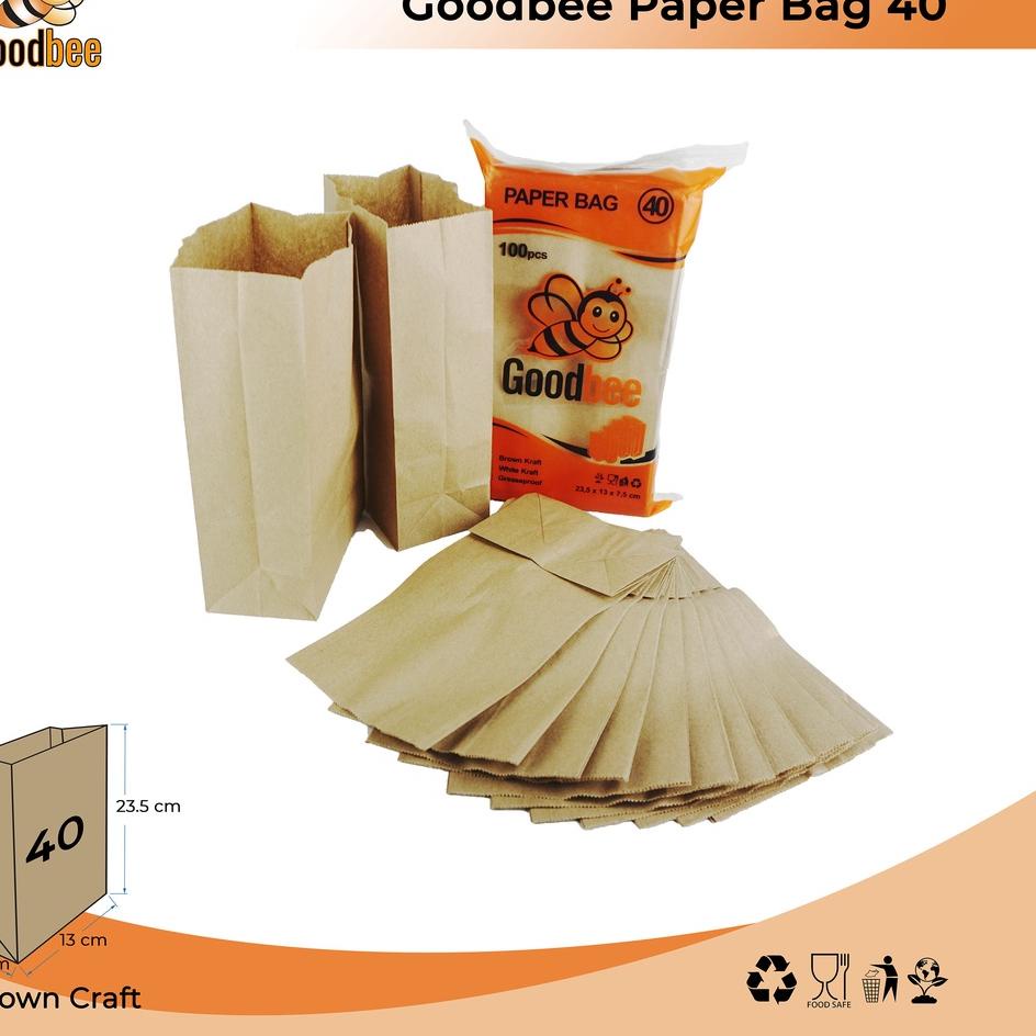 

Update Terjamin PAPER BAG - SOS BAG 40 BROWN - FRIED CHICKEN - KANTONG KERTAS ROTI - ISI