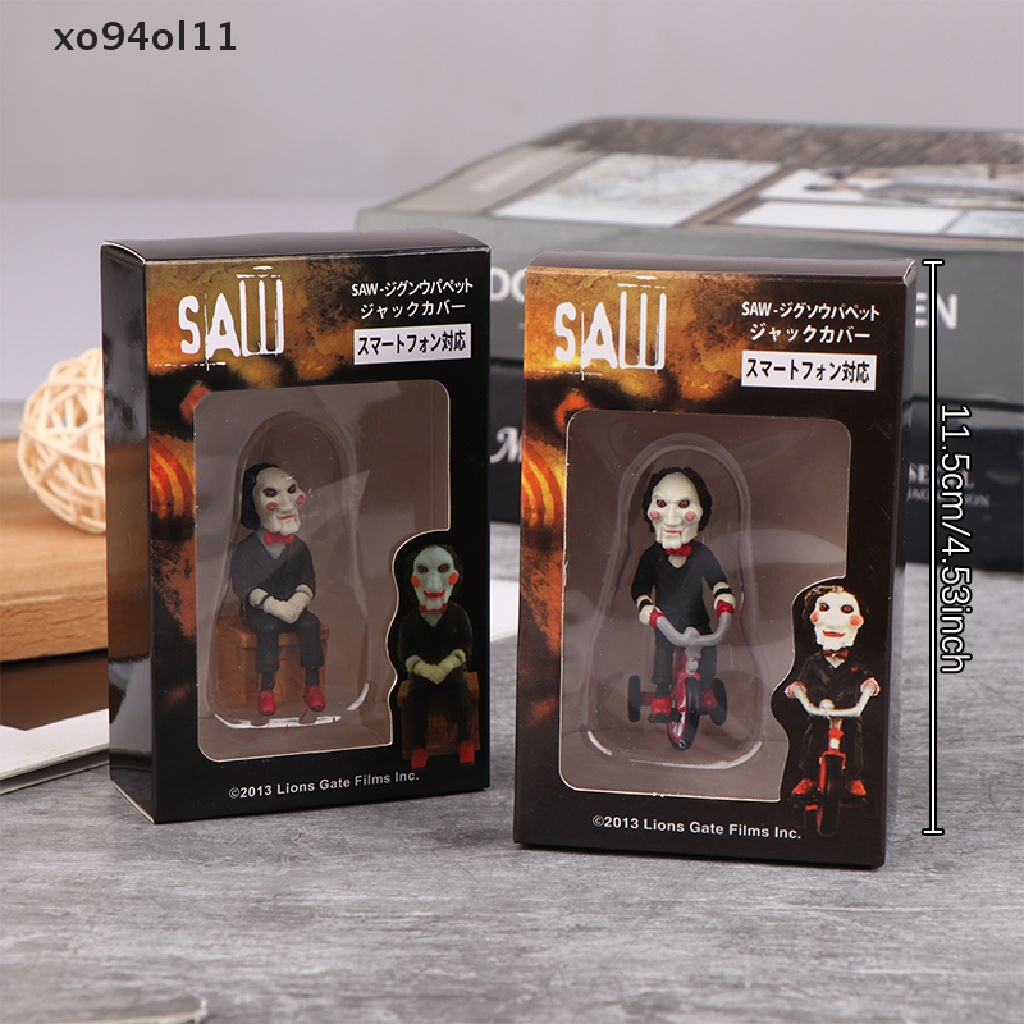 Xo Horror Saw Billy Figure Gantungan Kunci Film Liontin Mainan Model Boneka Perhiasan Hadiah OL