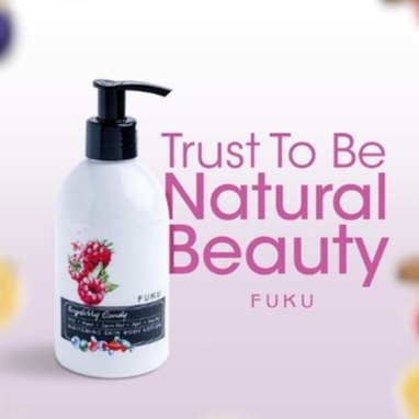 Fuku Whitening Skin Body Lotion Raspberry Candy Moisturizer With Ekstrak Raspberry