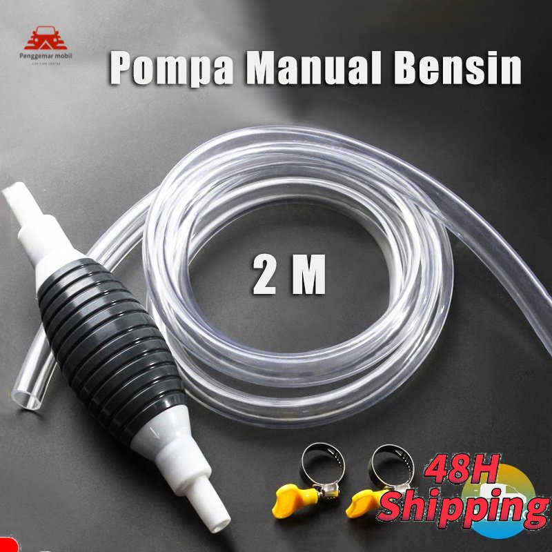 Pompa Manual Bensin/Pompa Siphon Manual Mobil/Pompa Tangan Selang Penyedot Sedot/Car Manual Fuel Tank Syphon Pump