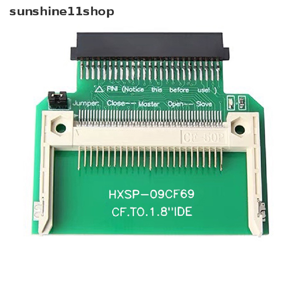 Sho CF Card To 1.8 &quot;IDE 50pin Converter Adapter CF Card Hardisk Adaptor Kartu Riser Tahan Lama N