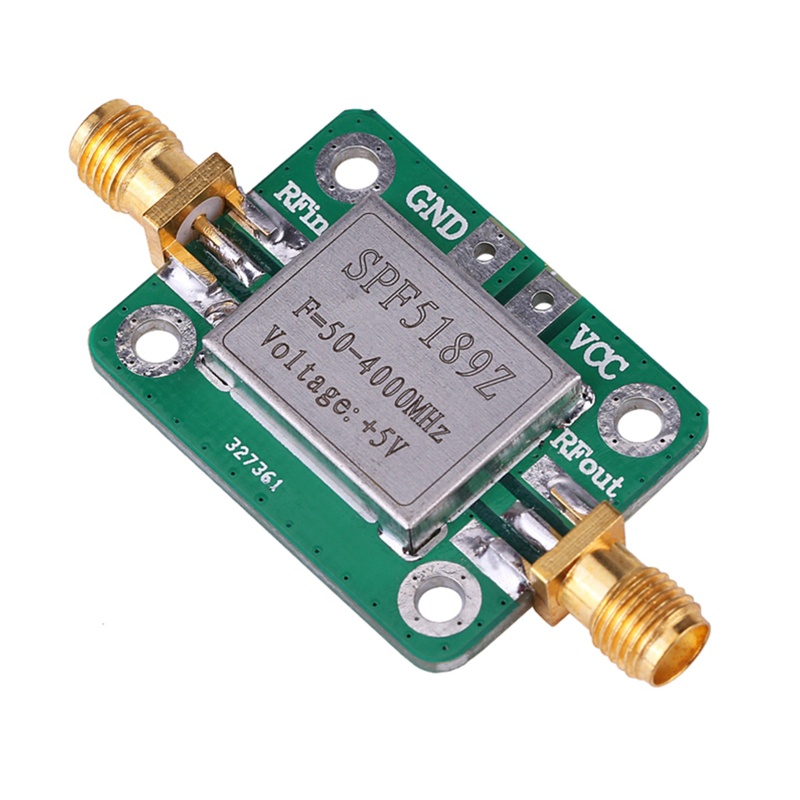 Btsg SPF5189 50-4000MHz Gains Broadband Modul RF Amplifier Frekuensi Tinggi 0.6dB Untuk FM HF VHF/UHF Analyzer