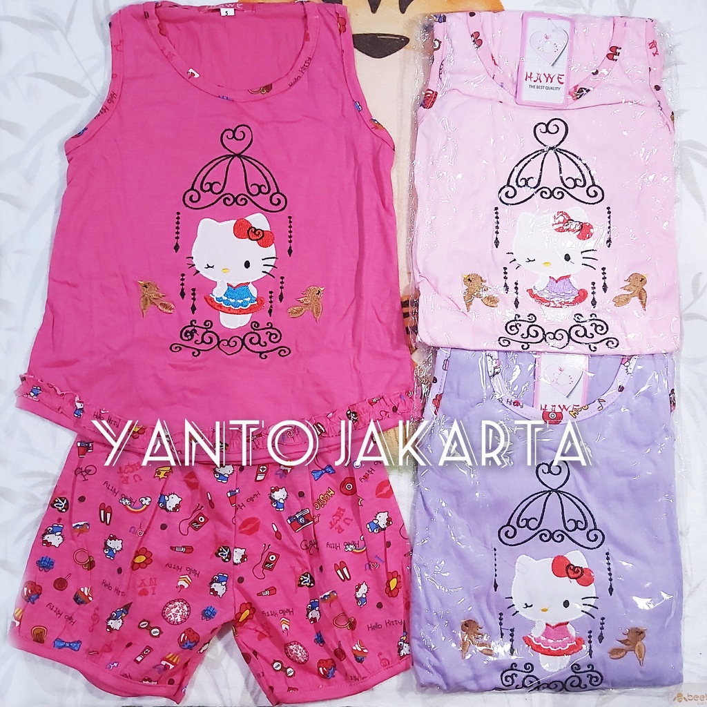 STELAN SINGLET ANAK PEREMPUAN BORDIR 1-5 TAHUN