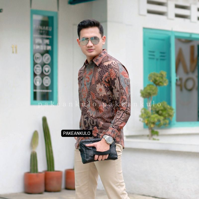 Batik Premium Pria Slimfit || Motif Gibran