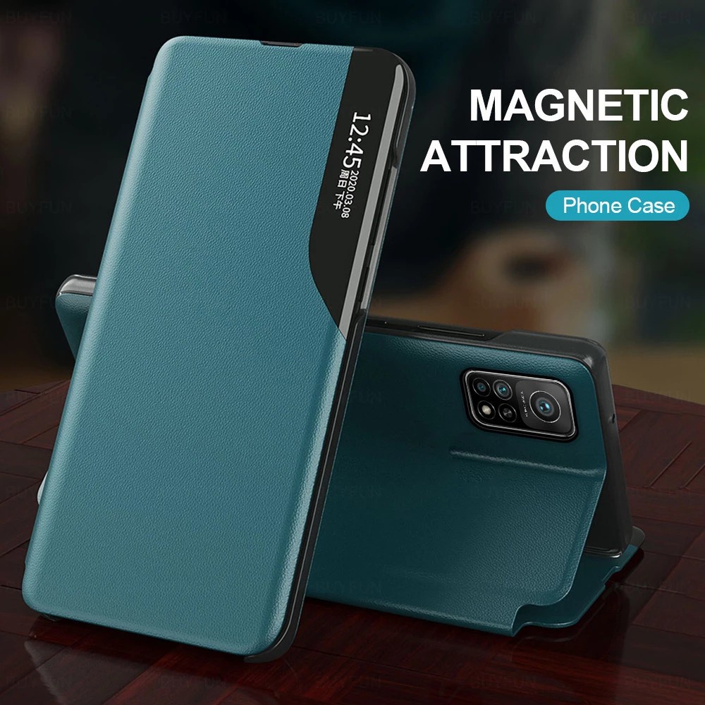 [Shinigami Acc] [ Huawei Nova 9 / P50 Pro ] Bracket Cover Window Smart View PU Leather Magnetic Flip