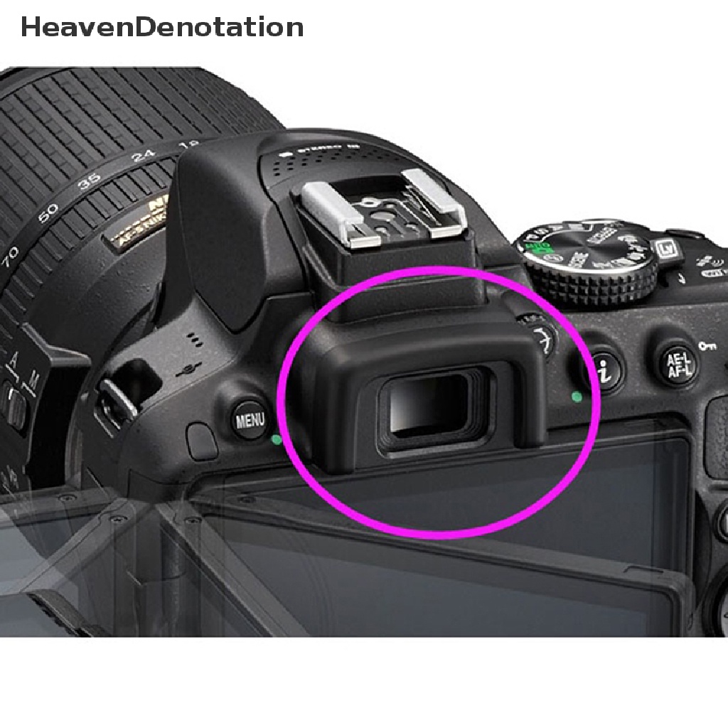 [HeavenDenotation] Dk-25 Viewfinder Karet Mata Cup Eyepiece Eyecup Untuk D3200 3300 3400 5300 5500 5600 Kamera DSLR Kit Aksesoris HDV