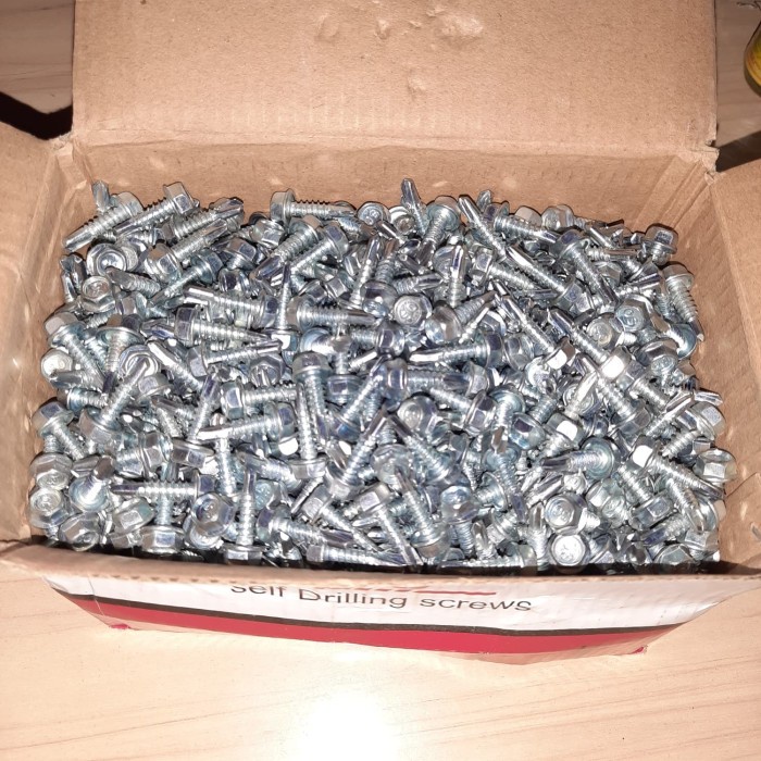 Best Seller Baut Roofing So 2Cm 1000Pcs Baut Baja Ringan Skrup Baja Ringan