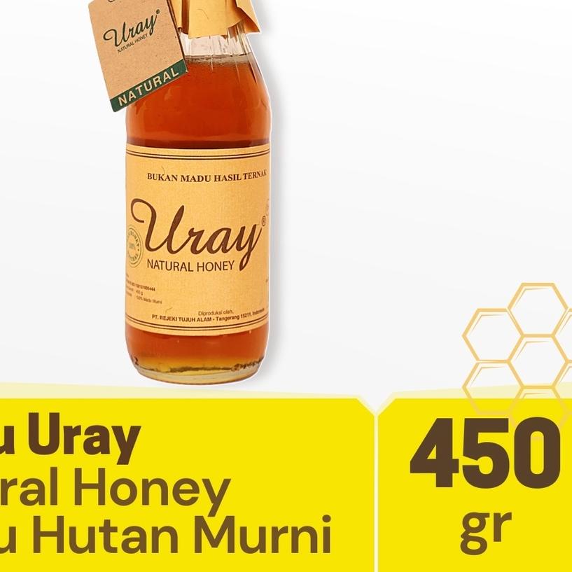 

☁ Uray Natural Honey 450gr - Murni - Hutan Asli ♠