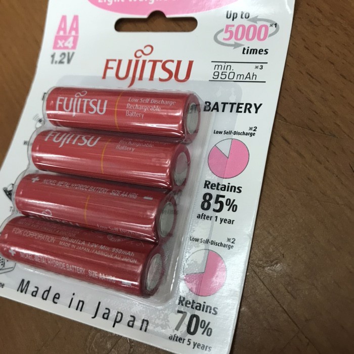 Baterai Fujitsu AA 950Mah Batre Cas AA Fujitsu 950mAh Battery Fujitsu murah