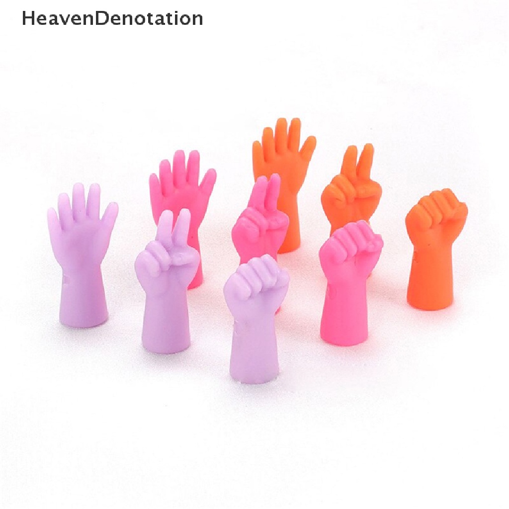 [HeavenDenotation] 6pcs Knitg s Pelindung Titik Untuk DIY Menenun Knitg Mix Shaped Tip Stopper Pullover Karet Anti-Geser Topi HDV