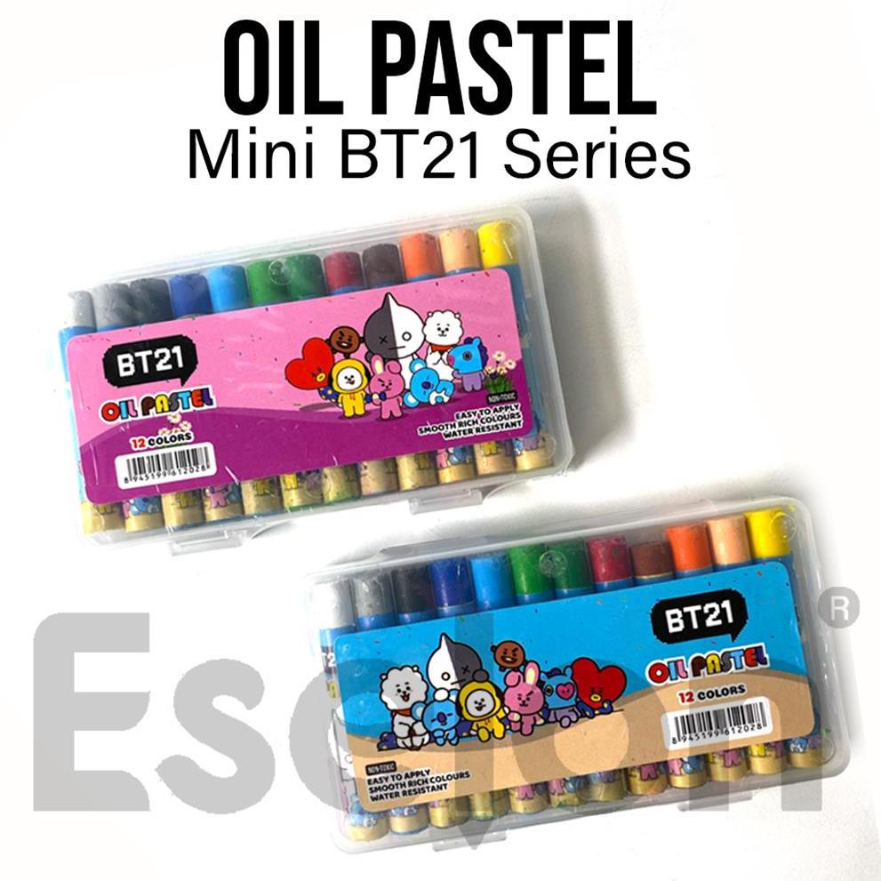 

I88 Crayon BT21 MINI Eselon 12warna / Oil Pastel MINI PALING DICARI KEL321