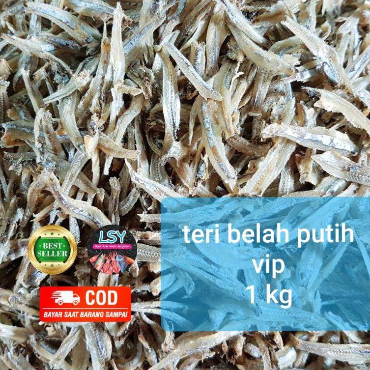 

♦ ikan asin teri belah putih vip / jengki belah vip 1kg ✲