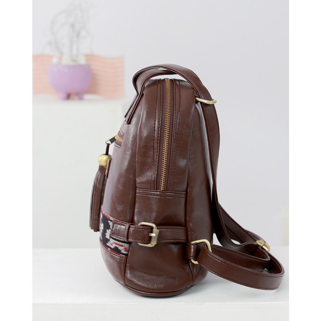 Tako Bags - Ransel Etnik Multifungsi - Gi Darkbrown Ethnic