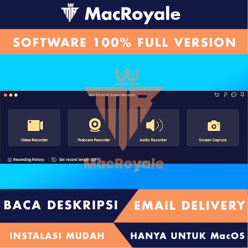 [MacOS] Mac FoneLab Screen Recorder Full Version Lifetime Full Garansi