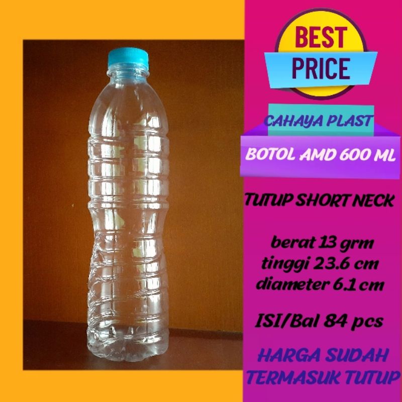 Botol Plastik 600Ml-Botol Amd 600Ml-Botol Minuman 600Ml