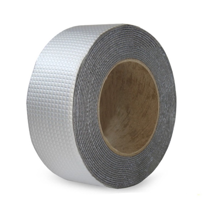 PA LAKBAN ANTI BOCOR 3M / LAKBAN ALUMINIUM FOIL BUTYL WATERPROOF 3 METER / LEM ANTI AIR ALUMINIUM TAPE SERBAGUNA PR128