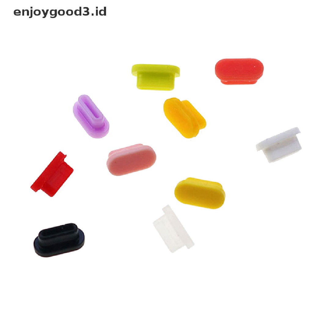 【 Rready Stock 】 10PCS Silicone Type-C Dust Plug USB Charging Port Protector For Smart Phone （ ID ）