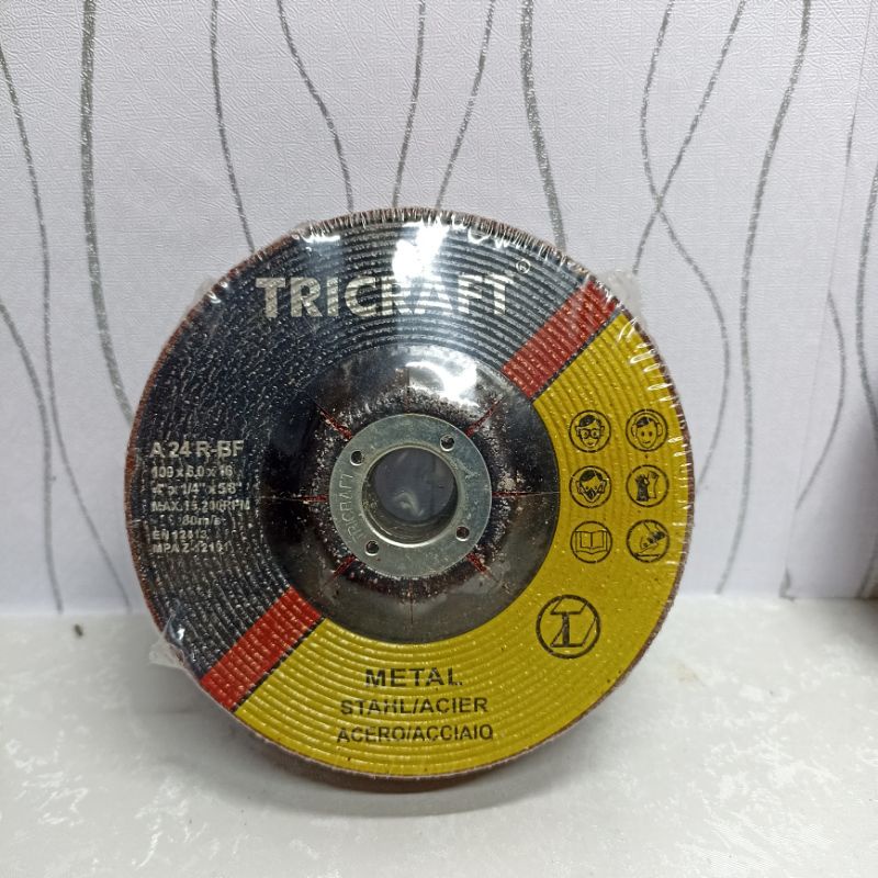 TRICRAFT Mata Batu Gerinda Poles 4 inch