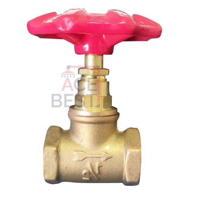 ➶ Stop Kran Tanam Kuningan 1/2 Inch Stop Kran Shower Tembok JS-55 ✺