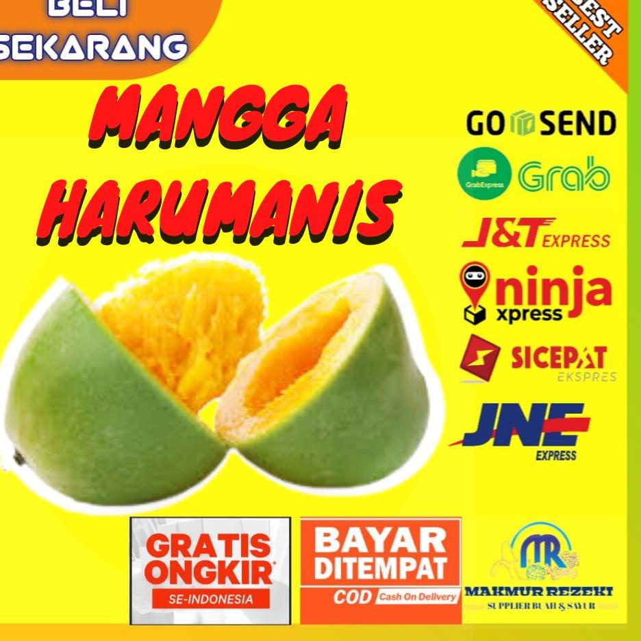 

✨COD✨ BUAH MANGGA HARUMANIS HARUM MANIS MURAH SEKILO ISI 2-3 PER 1 KG !!