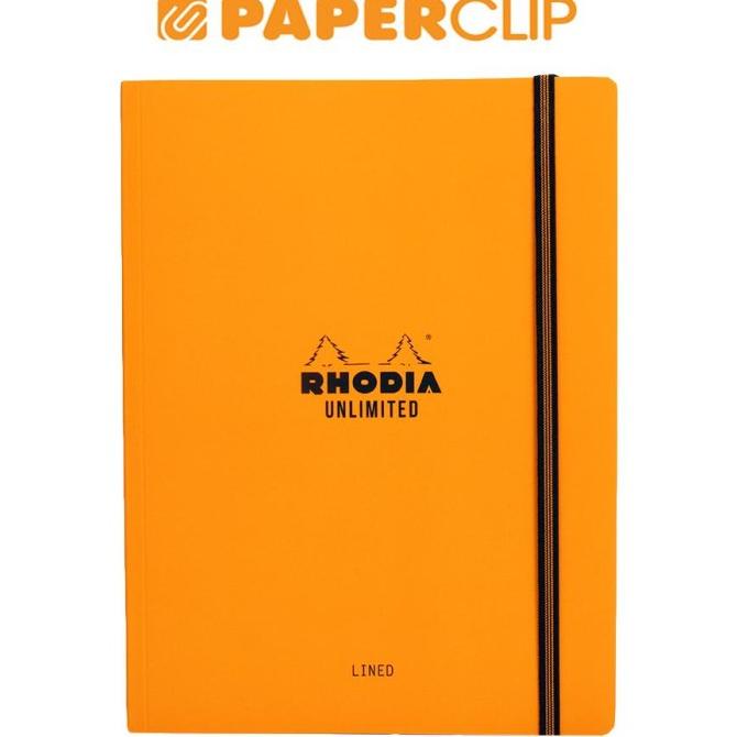 

NOTEBOOK RHODIA UNLIMETED A5+ ORANGE LINED 118978C