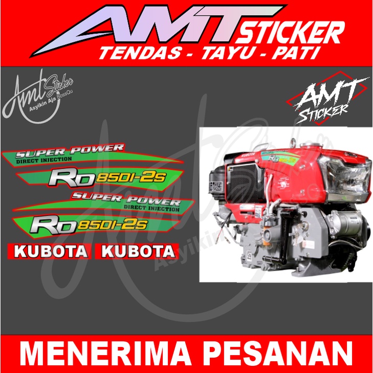 Stiker kubota RD 85DI-2s - Stiker Kubota - Stiker Traktor