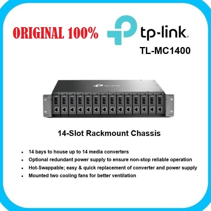 TPLINK TL-MC1400 14-Slot Rackmount Chassis