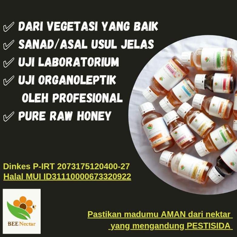 

hjp09 Raw Honey Madu Asli Murni Bee Nectar 1,250 gr Terbukti