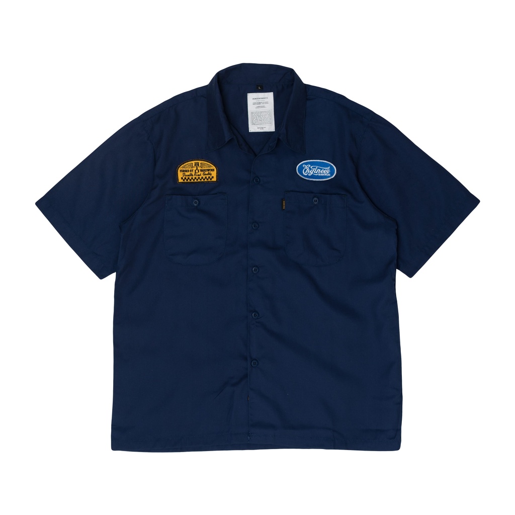 WORKSHIRT GRAPHICS KEMEJA KERJA LAPANGAN LENGAN PENDEK BY ENGINEER WORKWEAR