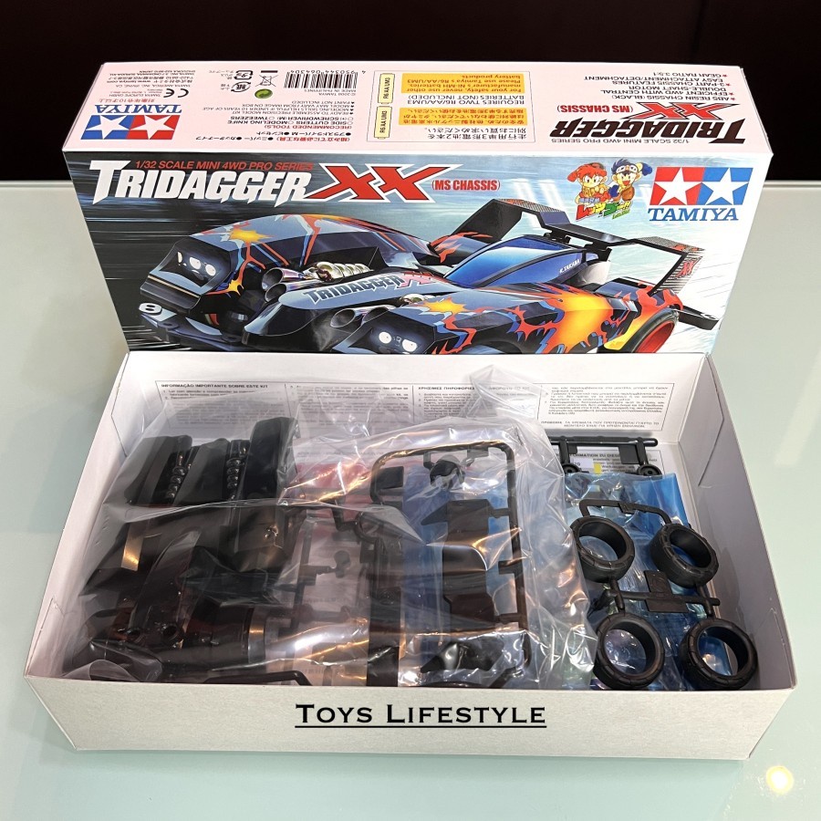 Mainan Rakit Mobil Tamiya Mini 4WD - Tridagger XX (ORIGINAL)