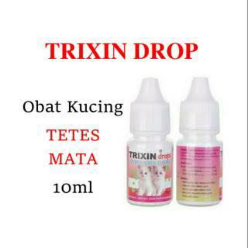 TRIXIN OBAT MATA KUCING ANJING TRIXIN DROP EYE CAT DOG MATA MERAH IRITASI MELER BERAIR TRIXIN DROP CAT DOG