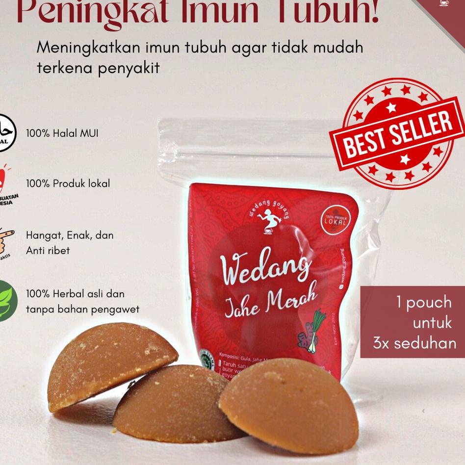 

❄ Wedang Goyang Jahe Merah Instan isi 5 pack / 15 seduhan ♬