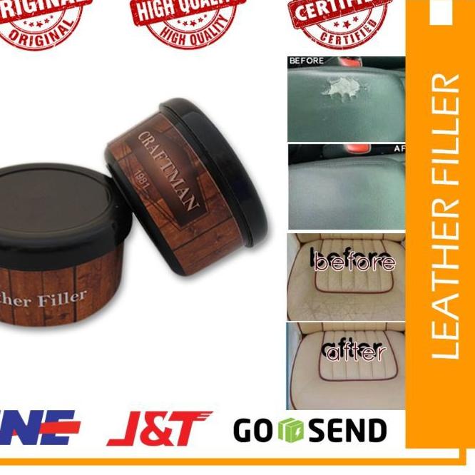 ֍ Dempul Kulit Servis Jok Sepatu Tas Sofa Leather Filler Repair Kit - Craftman1981 ◌