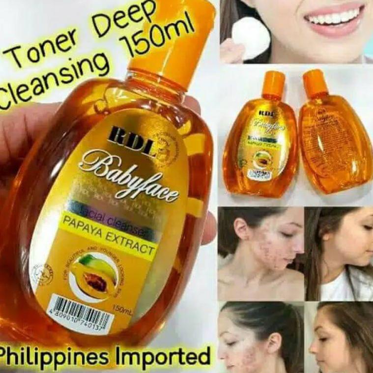 12.12 Brands Festival (BPOM) RDL BABY FACE CLEANSER-TONER ORIGINAL RDL 100% GARANSI UANG KEMBALI !!