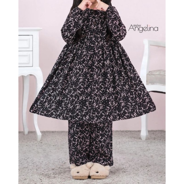 Little Zahra Gynura Black Pink size 2-4 by Atelier Angelina