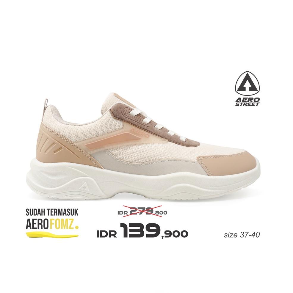 Big Sale Aerostreet 37-40 Fresh Lemon Natural Mocca Krem - Sepatu Sneakers Casual Sport Pria Wanita 
