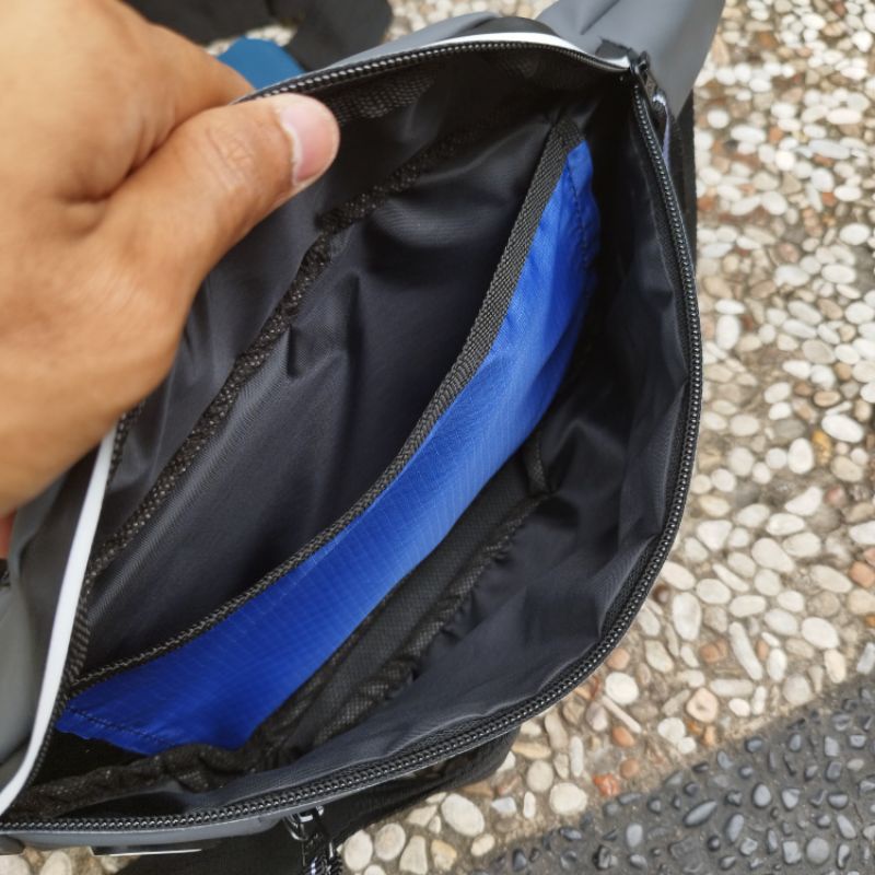 Waistbag Pria Waterproof Original Merk DM | Tas Selempang Pria Exclusive Bahan Balon