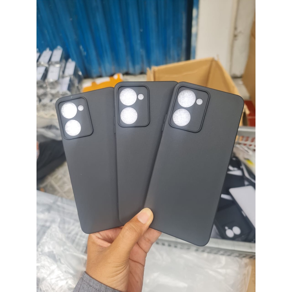 Promo Case REALME 10 PRO 5G Case Black Casing Premium Slim Exellent Cover | Soft Matte | Soft Case Macaron