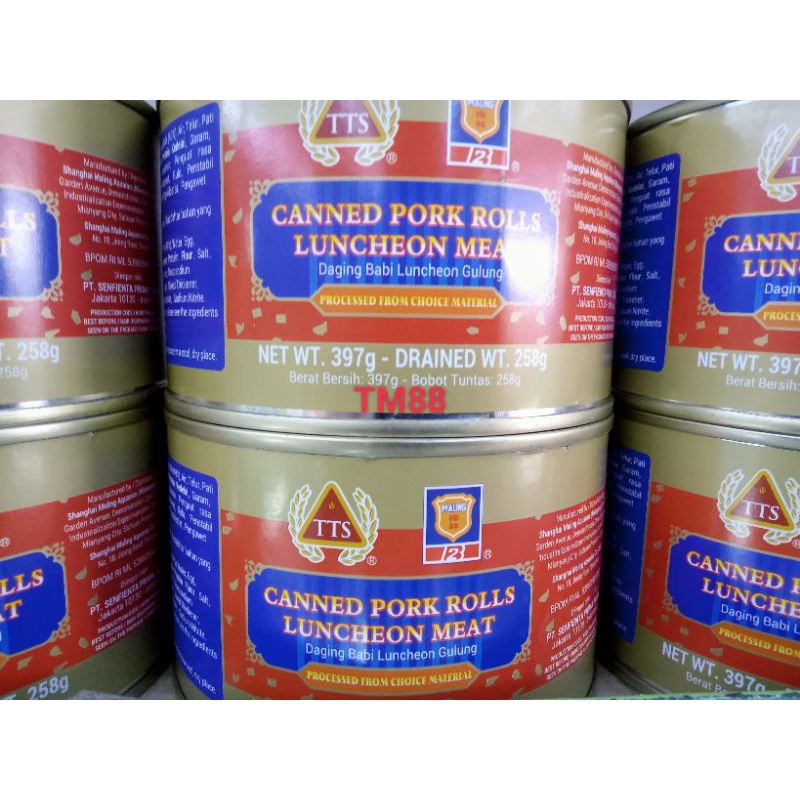 

DAGING BABI LUNCHEON GULUNG/CANNED PORK ROLLS LUNCHEON MEAT TTS