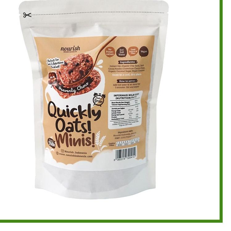 

۩ Quickly Oats! Minis! Instant Oatmeal Heavenly Choco JUMBO (550gr) ◊