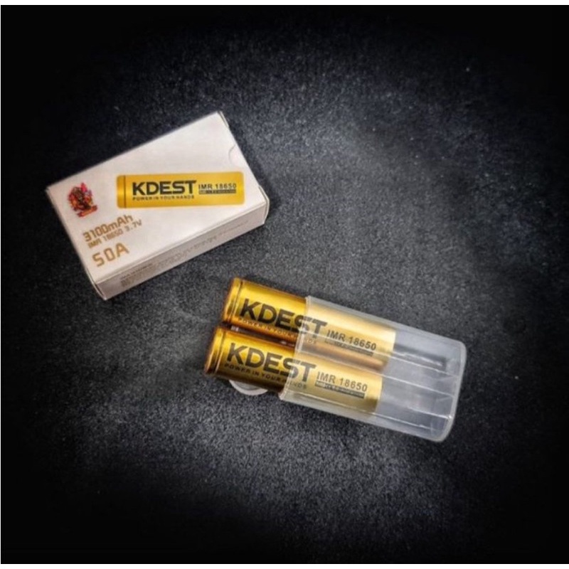 BATERAI KDEST 18650 3100 MAH 50A AUTHENTIC