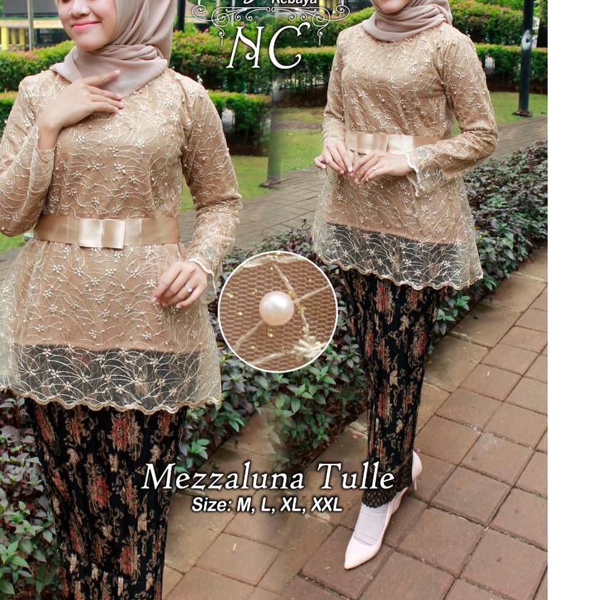 ➫ SET KEBAYA TULLE MEZALUNA / KEBAYA TULLE / KEBAYA MODERN / KEBAYA WISUDA / KEBAYA MURAH ✺