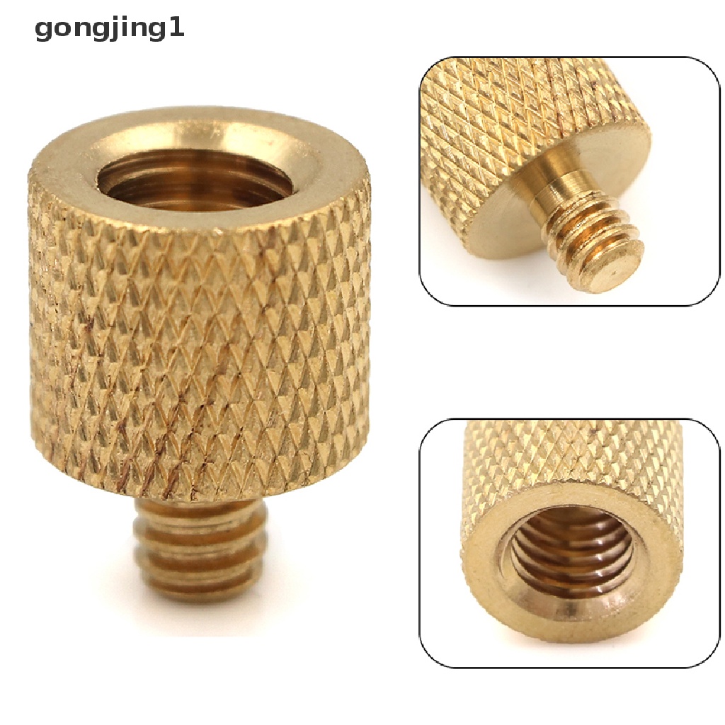 GGG 1Pc tripod camera thread screw adapter 3 / 8 to 1 / 4 female male converter brass ID