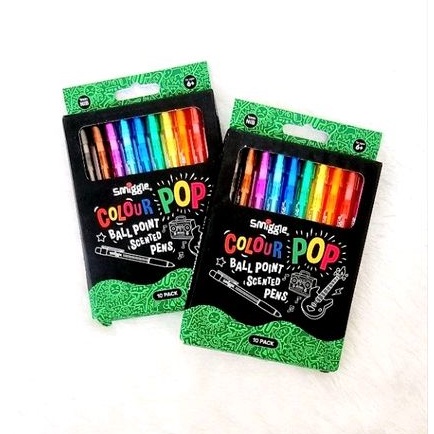 

(ORIGINAL) Smiggle Colour Pop Ball Point Scented Pens X10 / Set Bolpoin isi 10