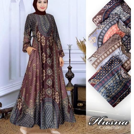 RECOMENDED Gamis Maxmara Premium Jumbo Fashion Muslim Wanita Motif Raflesia