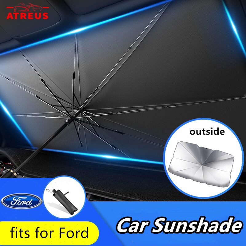 Ford Car Sunshade Pelindung Matahari Mobil Untuk Fiesta Ranger Ecosport Focus Everest Mustang