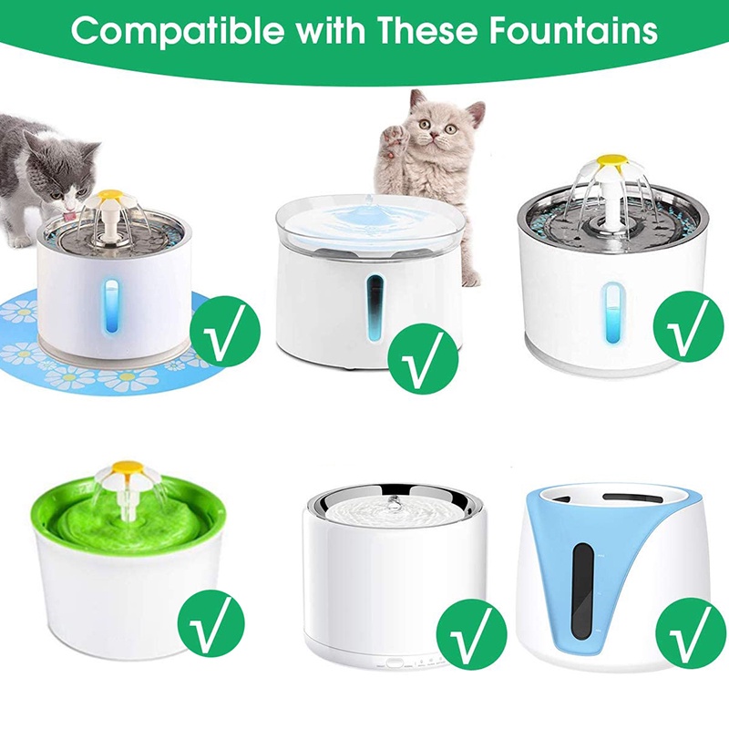 Filter Dispenser kucing air Chorcoal Water Fountain Dispenser Tempat Minum Kucing Pet water fountain Filter Dispenser Air Hewan Peliharaan Saringan Tempat Minum Kucing Dan Anjing Filter Water Fountain