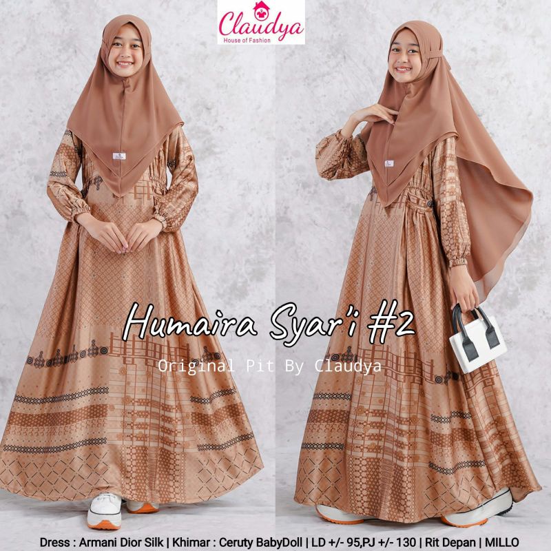 (NEW)GAMIS ANAK SET//HUMAIRA#2 SYARI BY CLAUDYA-SHINA BY AYESHA KIDS 11