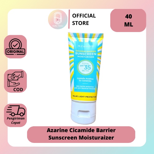 Qeila - Azarine Cicamide Barrier Sunscreen Moisturaizer 40 Ml | Ready Stock